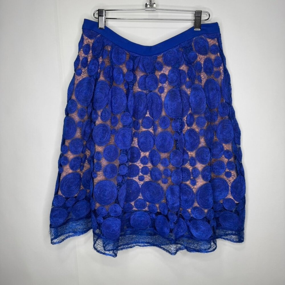 NWT Anthropologie‎ Eva Franco Albastru Circle Lace Skirt - Size 8